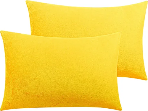 Vista 21 de NTBAY Fundas de almohada de terciopelo con cremallera, paquete de 2 fundas de almohada de viaje de franela de lujo, 13 x 18 pulgadas, color negro