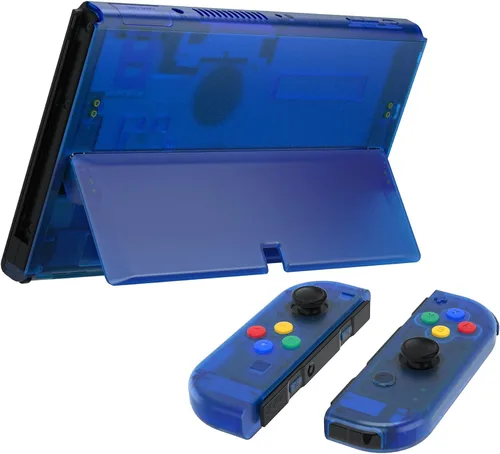 Vista 16 de eXtremeRate DIY Full Set Shell for Nintendo Switch OLED, Replacement Console Back Plate & Kickstand, Custom NS Controller Housing with Full Set