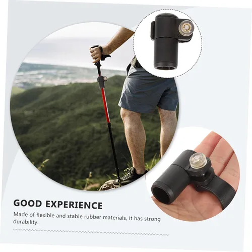 Vista 7 de Hebilla de cierre de poste de trekking para bastones de caminar fácil de instalar, cerradura externa compatible con varios bastones de senderismo