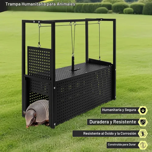 Vista 3 de Trampa Armadillo de 32 pulgadas, jaula resistente para animales