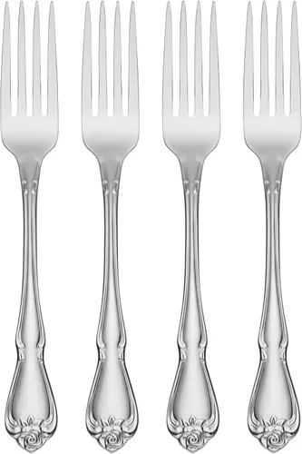 Vista 8 de Oneida B552020A True Rose - Juego de cubiertos de 20 piezas para uso diario, servicio para 4 mirror finish, dishwasher safe includes knives