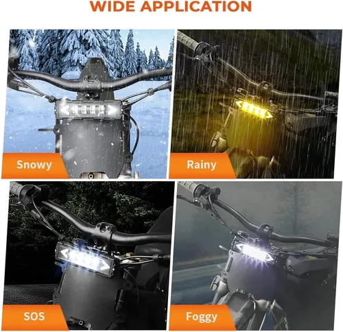 Vista 6 de Kit de faros LED mejorados para Surron Segway X260 X160 S160 Talaria, luces de circulación diurna y nocturna, multimodelo, fácil de enchufar y usar