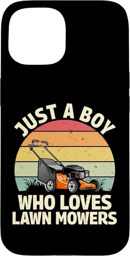 Vista 6 de just a boy who Loves Lawn mowers Funny Gardening Lover Art Case for iPhone 17