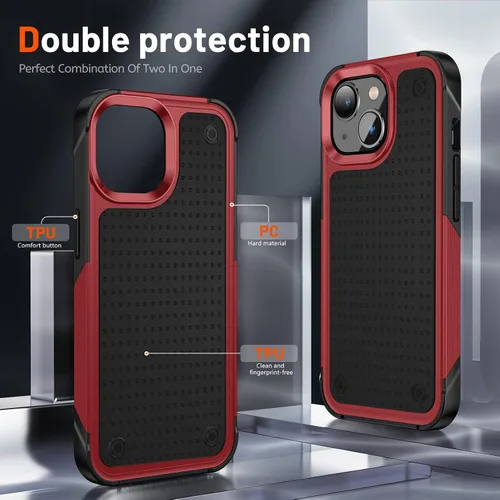 Vista 333 de Jeylly Funda para iPhone SE/Funda para iPhone 5S, Exterior de Plástico Duro que Absorbe Golpes + Interior de Silicona de Goma Defensor contra
