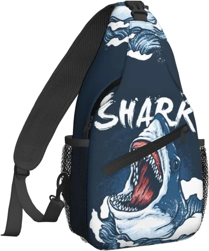 Vista 2 de 2 bandolera bandolera Ouija Board Voodoo Doll Style y Shark Blue Style para hombres y mujeres, 2 bandolera bandolera para hombre y mujer