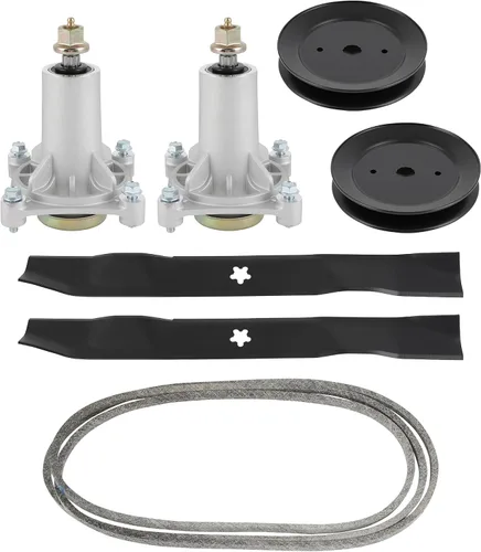 Vista 44 de SCITOO Kit de reconstrucción de cubierta, 42 piezas de cubierta de cortacésped compatible con Poulan Pro PP19A42 PB185A42 PB195H42LT PB20H42YT, 1