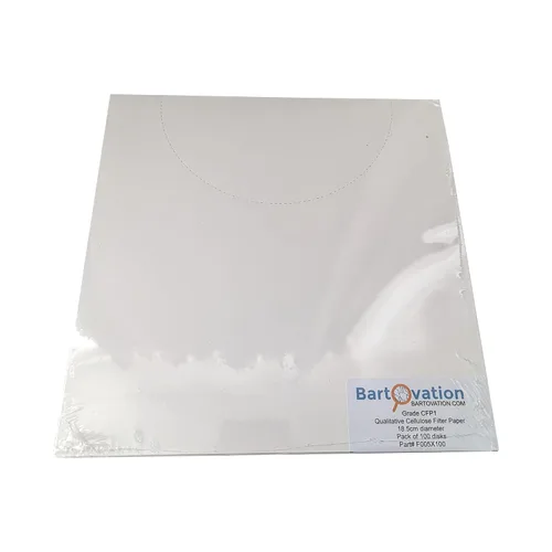 Vista 3 de Extracción cualitativa botánica celulosa medio fase 2 papel de filtro 4.3 in [100 Discos]
