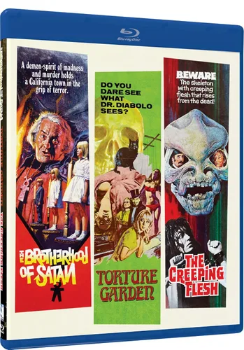 Vista 2 de Psycho Circus - 3 Rings of Terror Triple Feature Brotherhood of Satan, Torture Garden, Creeping Flesh