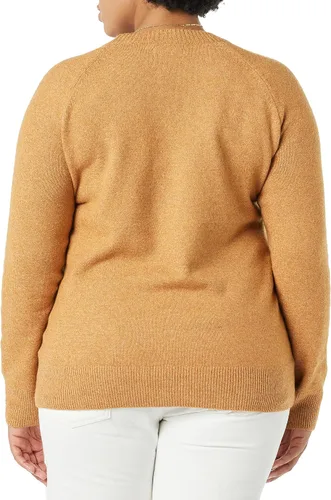 Vista 4 de Tienda Essentials - Suéter de mangas largas, cuello redondo y de ajuste clásico para mujer, suave al tacto