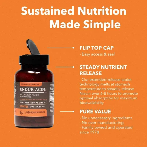 Vista 9 de ENDUR-C® - Suplemento de vitamina C de liberación sostenida de 1000 mg para una absorción óptima* - 150 tabletas y niacina ENDUR-ACINA - Vitamina B3