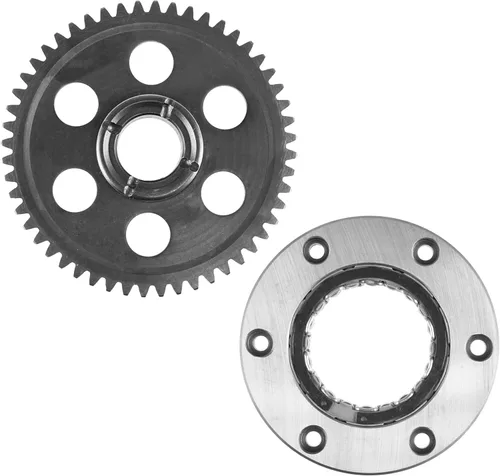 Vista 4 de Caltric Embrague de arranque y rueda loca de engranajes compatible con Yamaha Raptor 660R YFM660R 2001-2003
