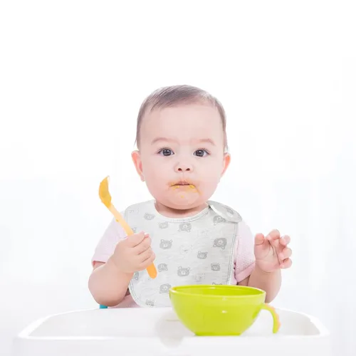 Vista 3 de Paquete de 7 baberos de algodón absorbentes para bebés, para babeo y dentición