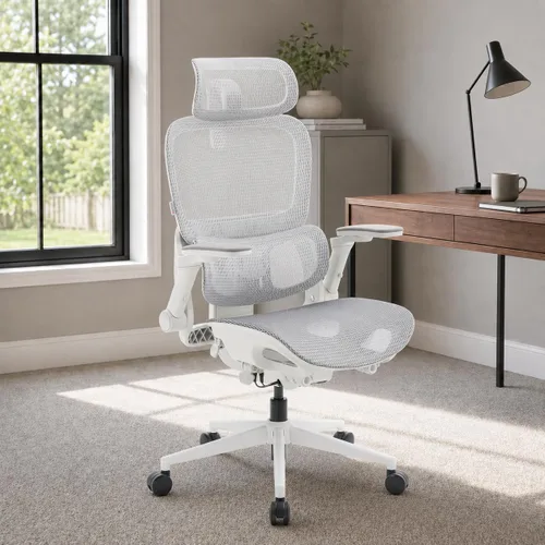 Vista 21 de SIHOO Silla de oficina ergonómica M57, silla de escritorio con respaldo