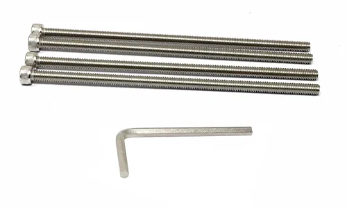 Vista 141 de iexcell Kit de tornillos de cabeza hexagonal de acero inoxidable 304, 100 unidades M2 x 0.157 in, paso de rosca de 0.016 in