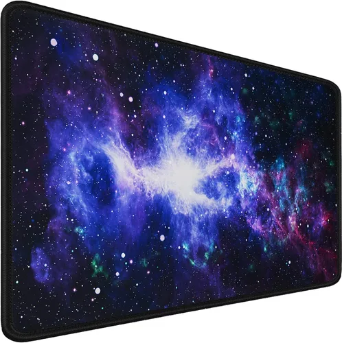 Vista 26 de Alfombrilla de ratón, alfombrilla de ratón para juegos con borde cosido duradero, alfombrilla premium con textura resistente al agua, base de goma