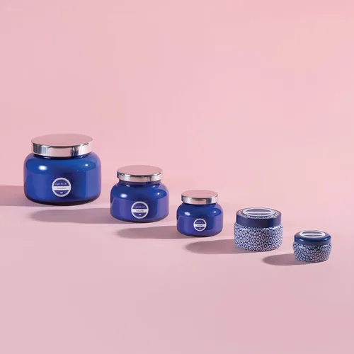 Vista 6 de Velas de tarro de firma Capri Blue - Mezcla de cera de soja de larga duración - Velas de lujo con aroma tropical - Viene en tarro de vidrio