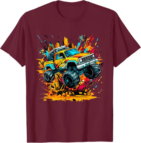 Vista 18 de Monster Trucks Are My Jam - Camiseta Monster Truck, Negro