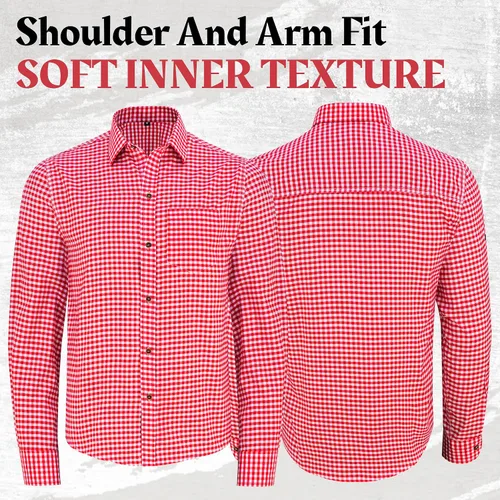 Vista 4 de TRENDS Camisa bávara Oktoberfest para hombre – Sudadera tradicional alemana con cordones – Mezcla de algodón suave y transpirable