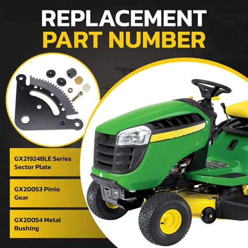 Vista 4 de Placa de engranaje de piñón del sector de dirección con bujes para John Deere D100 D105 D110 D120 D125 D130 D140 D150 D160 D170 1GXD110E