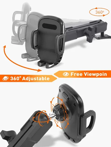 Vista 3 de Savadicar Soporte de teléfono para tablero compatible con Ford Bronco SUV 2021-2025 (no para Sport), soporte ajustable para teléfono celular