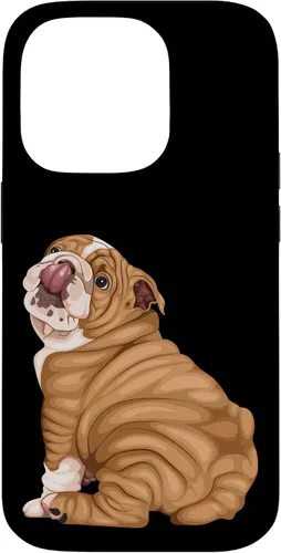 Vista 17 de Funny Puppy Art Illustration English Bulldog Owner Case para iPhone 17