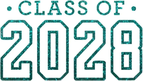 Vista 30 de Calcomanía para planchar de clase 2028, parche de camiseta de clase superior, transferencia de calor, calcomanía gráfica de camiseta HTV para negro