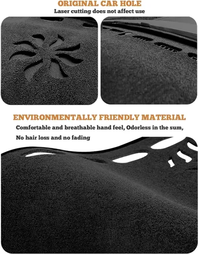 Vista 5 de Cubierta de tablero para GMC Sierra/Chevy Chevrolet Silverado 2007 2008 2009 2010 2011 2012 2013 modelos con dos guanteras protector de tablero