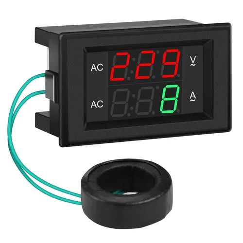 Vista 11 de DROK DC 4.5-100V Multímetro digital con voltímetro, amperímetro y panel de medidor de voltaje, medidor de amperios DC, medidor de voltaje, probador