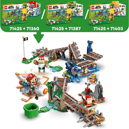 Vista 8 de LEGO 71425 Super Mario Diddy Kongs Lorenritt Erweiterungsset