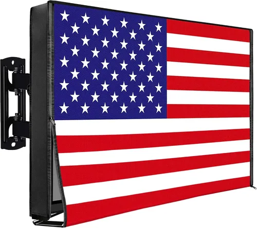Vista 18 de IC ICLOVER Funda para TV de Exterior de 32 Pulgadas, 600D Resistente de Servicio Pesado para 4 Estaciones a Prueba de Intemperie, Protector