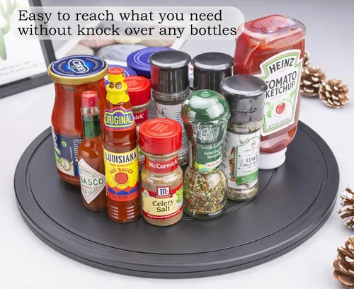 Vista 4 de Lazy Susan - Soporte giratorio de 16 pulgadas con rodamientos de bolas de acero para monitores de pantalla plana, computadora, TV, altavoces