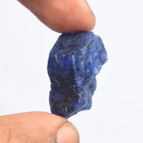 Vista 2 de gemhub Zafiro azul crudo 41.00 Ct Cristal curativo, Piedra preciosa natural de cristal de zafiro en bruto, Gema, Zafiro mejorado