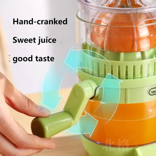 Vista 2 de Exprimidor manual de frutas para sandía, limón, uva, granada con cortador de sandía, cortador de frutas de acero inoxidable 2 en 1, extractor