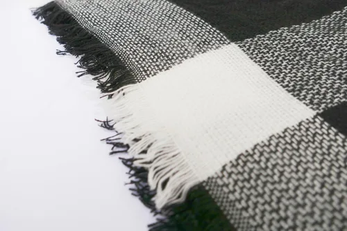 Vista 132 de Wander Agio - Bufanda envolvente con diseño a cuadros o triangular para mujer, cálida y larga, de punto, sensación de cachemira, chal