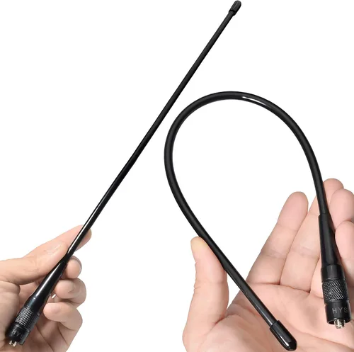 Vista 7 de HYS 20W GMRS Radio bidireccional SMA hembra HT 14.96 pulgadas Antena, 462MHz a 467 MHz UHF, 2.5dBi ganancia, para 460-470Mhz Amateur GMRS Walkie