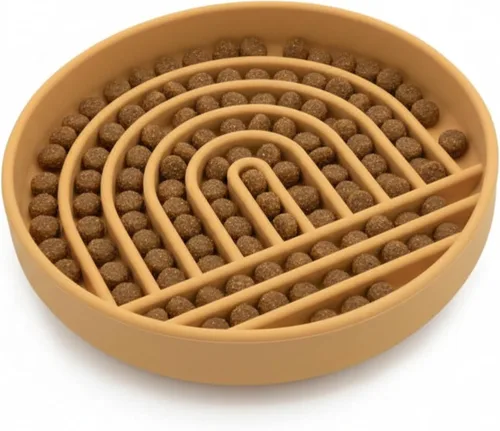 Vista 10 de Should We Go? Alimentador lento para perros y gatos, el tazón Slowdown de silicona, solución para comer lentamente con diseño moderno de alfombrilla