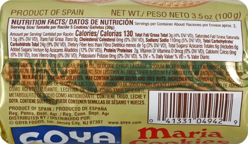 Vista 3 de Goya Galletas María, 3.5 onzas