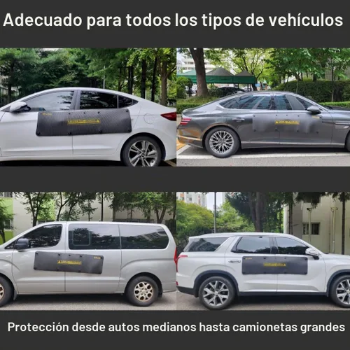 Vista 5 de BestDoorGuard Tesla Solamente Protector de Abolladuras de Puerta de Coche de Aluminio Prevención de Abolladuras de Coche Removible No Magnético