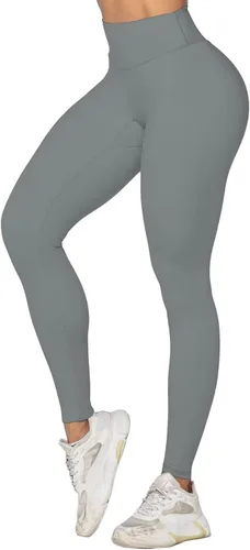 Vista 3 de Sunzel Nunaked Leggings de entrenamiento para mujer, control de abdomen, compresión para entrenamiento, gimnasio, yoga, sin costura frontal