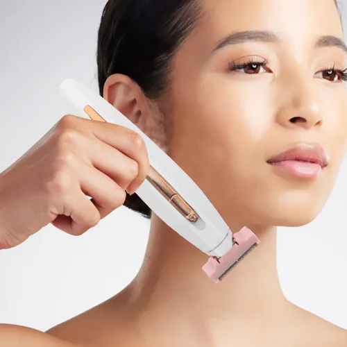 Vista 2 de FOMIYES 1 Unidades Dispositivo de Eliminación para Mujeres Portátil Depilador Cuerpo Dehairing Herramienta para Piernas Brazos Axilas Bikini Línea