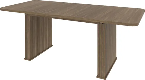 Vista 4 de Mesa de comedor extensible de 62.99 a 78.7 pulgadas para 6, 8 y 10, moderna mesa expandible de cocina de madera de granja, mesas de conferencias