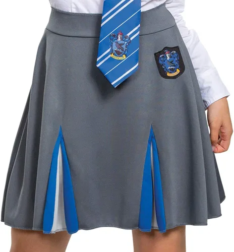 Vista 4 de Disguise Falda Ravenclaw de Harry Potter para adultos GrisAzul gray Blue