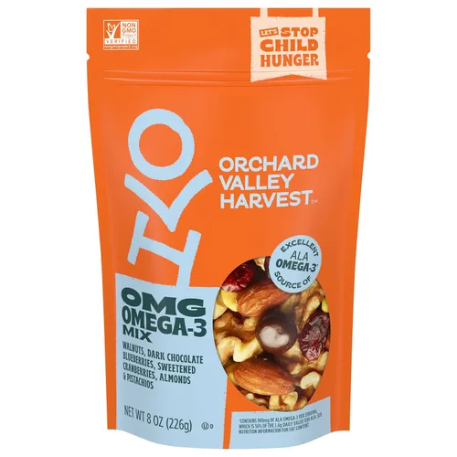 Vista 10 de Orchard Valley Harvest Go-Go Keto Mix, almendras de mantequilla de almendras de chocolate oscuro, cacahuetes, nueces y nueces, baja