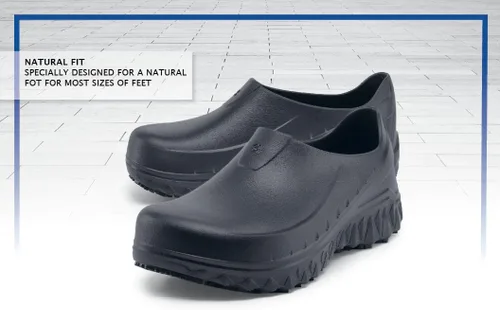 Vista 10 de Shoes for Crews Unisex Slip-Resistant Work Clogs - Comfortable, Non-Slip Work Shoes for Men & Women in Food Service, Healthcare, Hospitality - Negro