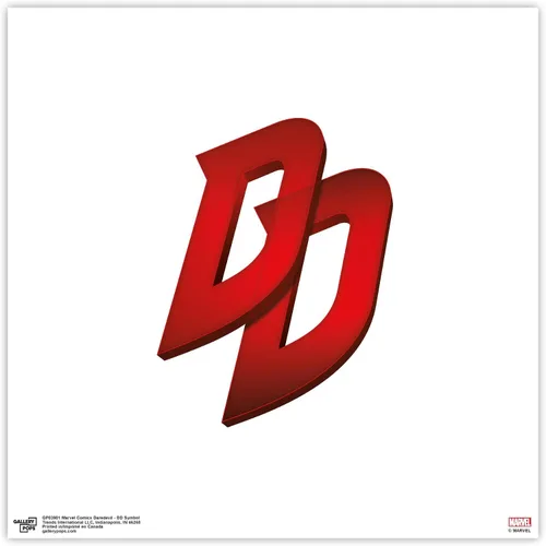 Vista 9 de Trends International Gallery Pops Marvel Comics Daredevil - Póster de pared con símbolo DD, 12.00 x 12.00 pulgadas, versión de marco negro