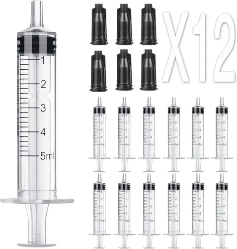 Vista 10 de Jeringa de 1ml sin aguja - 1 ml Jeringas pequeñas de plástico estériles empaquetadas individualmente con tapa para estudiantes de medicina