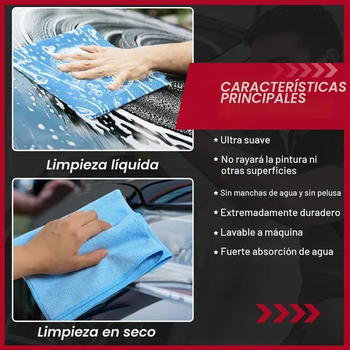 Vista 4 de Oudain 200 paños de limpieza de microfibra de 16 x 16 pulgadas para automóvil, trapos de limpieza ultra absorbentes, reutilizables, sin pelusas, sin