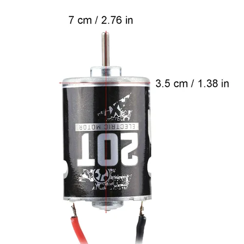Vista 3 de Motor de coche a control remoto, motor cepillado de orugas a control remoto, motor sin escobillas con sensor para coche RC escala 1/10 (20T) axial