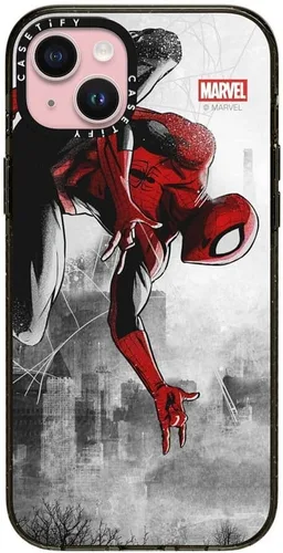 Vista 150 de CASETiFY Funda para iPhone Air, compatible con MagSafe Marvel VS CoLab Protección contra caídas de grado militar 4x de 8.2 pies Funda Capitán