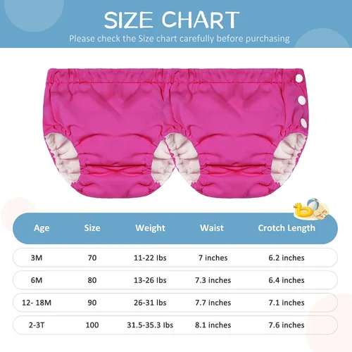 Vista 4 de Durio Pañales de natación para niños pequeños, pañales de natación reutilizables, pañales de natación lavables para bebés, pañales de natación